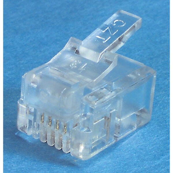 Main product image for RJ11 4C Modular Connectors For Flat Cable 10 Pcs. 150-060